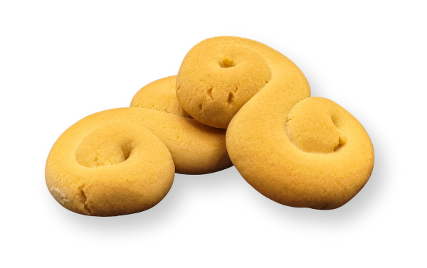 Biscotti al miele dolci delizie siciliane fatti con mile e farina, versione classica