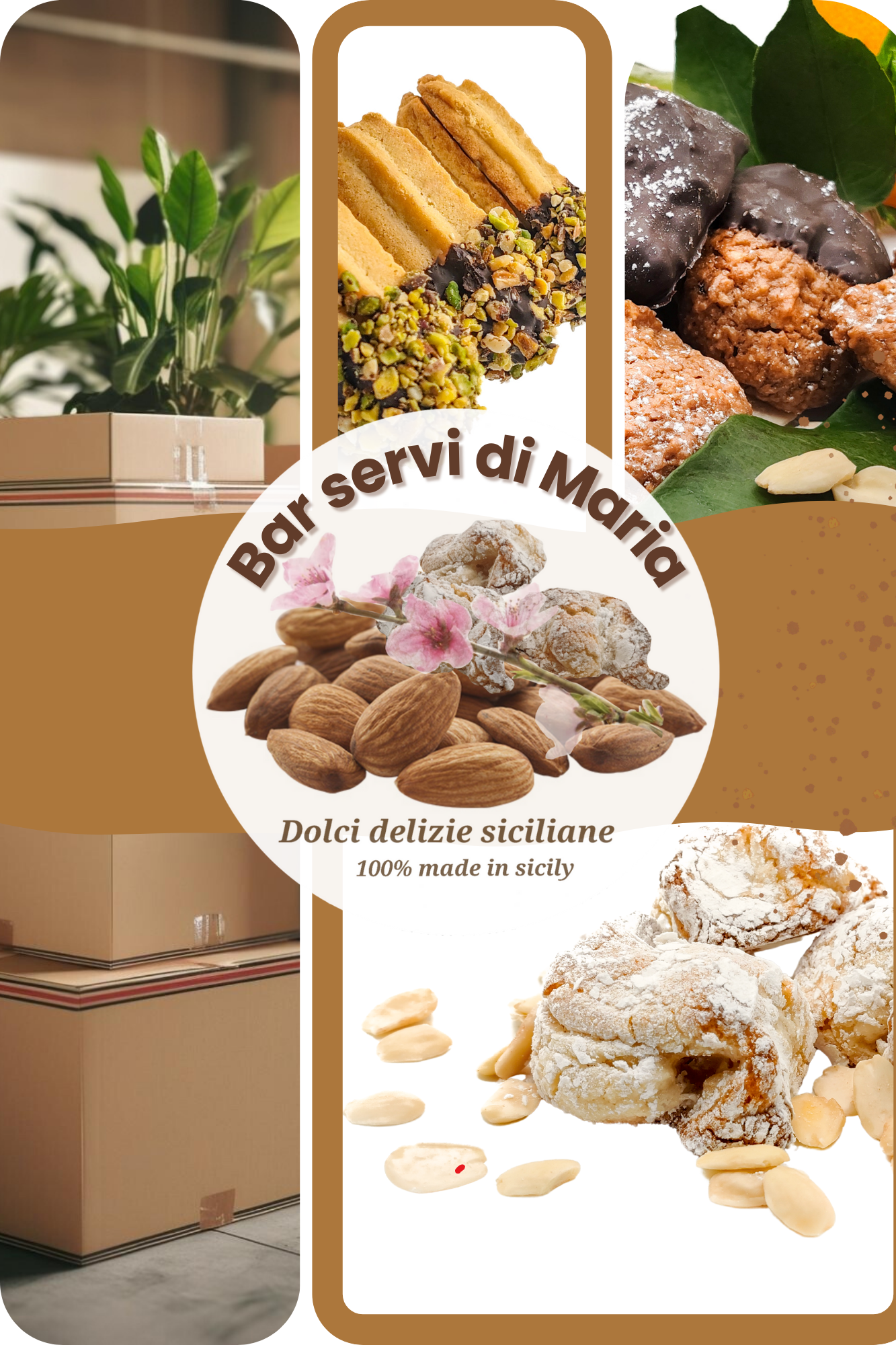 Dolci delizie siciliane biscotti alle mandorle paste di mandorla